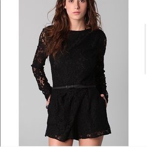 Dolce Vita Black Jaiden Lace Romper